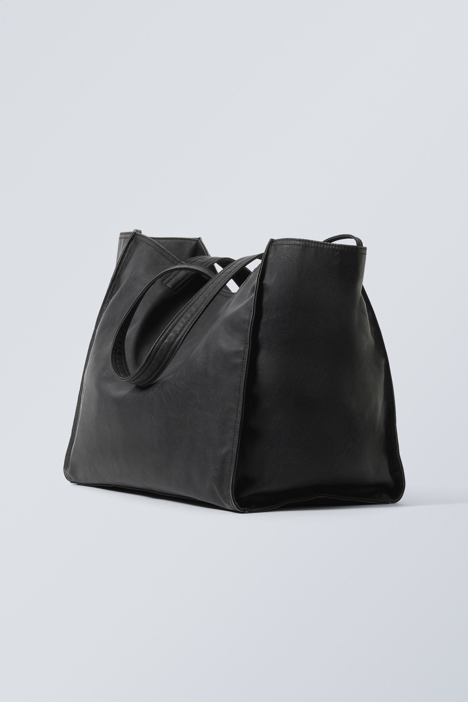 Faux leather totes best sale