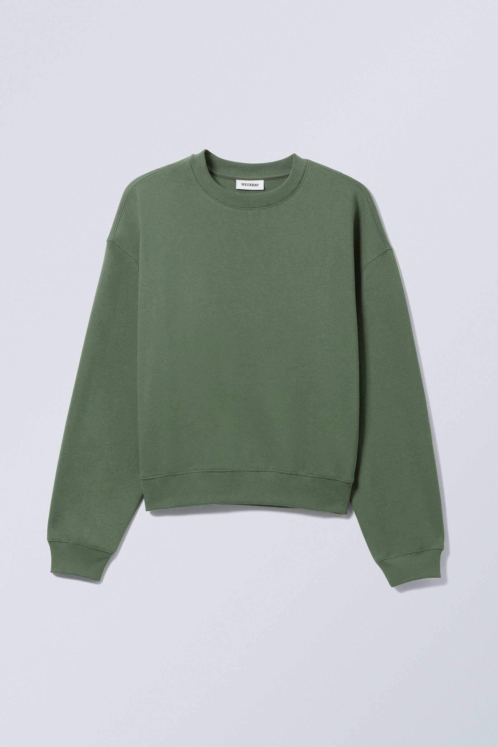 essence standard sweatshirt Dark Green Weekday CH