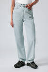 Opulent Blue - Light Blue - Rowe Super High Waisted Regular Straight Leg Jeans - 1