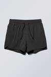 Black - Tan Structure Swim Shorts - 0