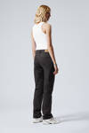 Black Lux - Black - Pin Mid Rise Regular Straight Leg Jeans - 5