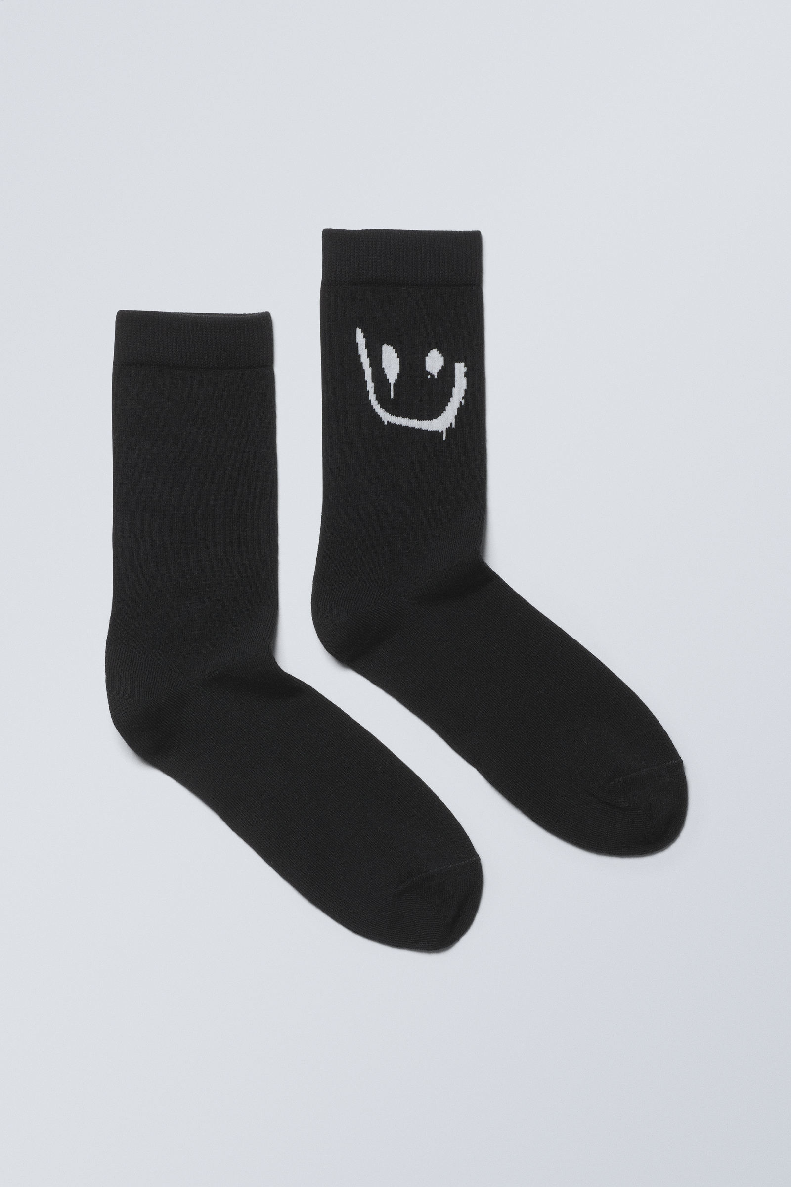 #000000 - Cotton Graphic Socks