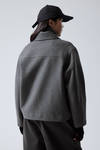 Dark Grey - Tana Wool Blend Jacket - 2
