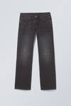 Washed Black - Arrow Low Straight Jeans - 1