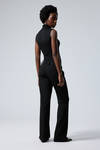 Black - Kate Flared Suiting Trousers - 1