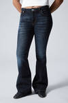 Vein Blue - Dunkelblau - Flame Low Waist Slim Flared Leg Jeans - 1