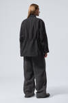 Washed Black - Luca Washed Parka Jacket - 3