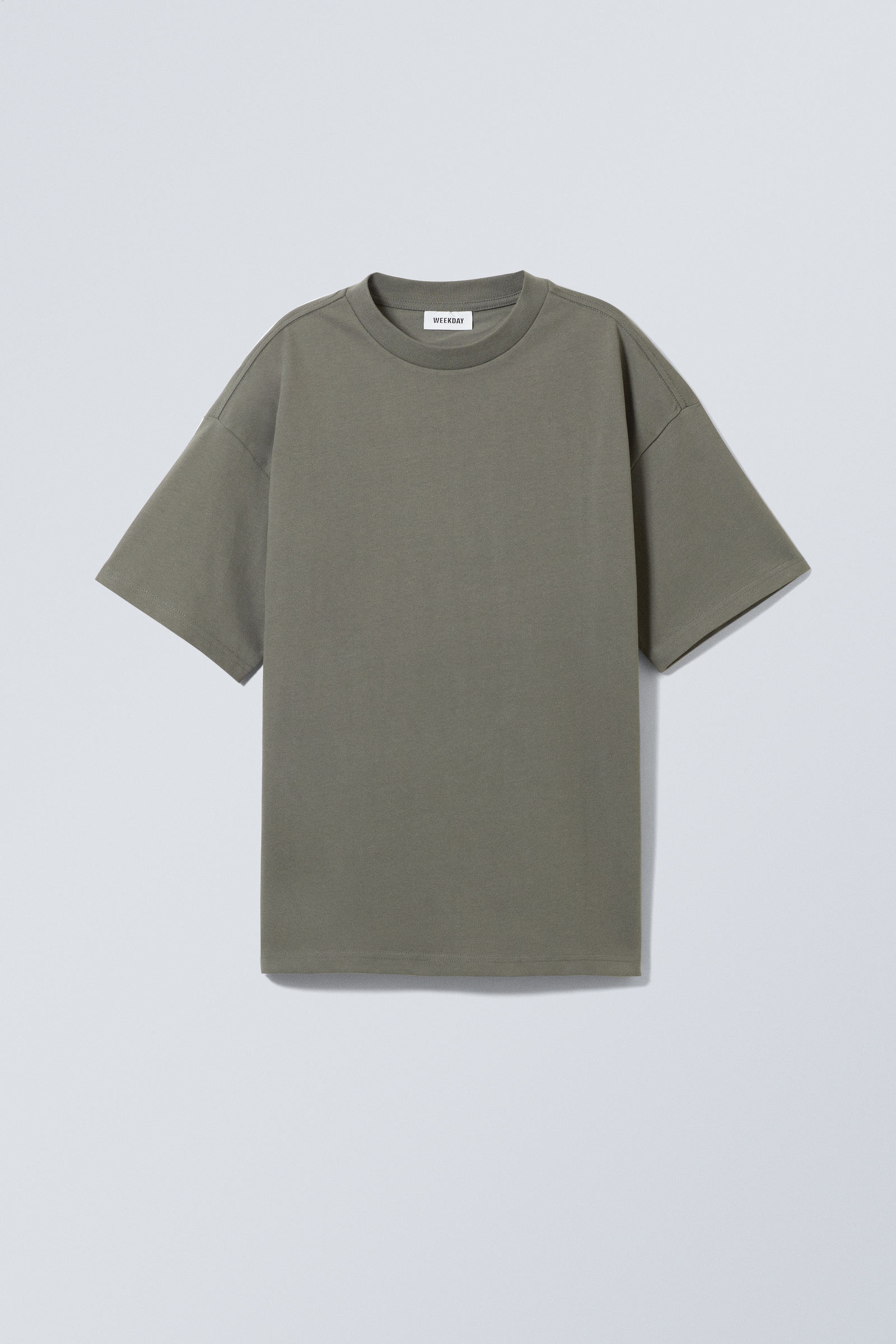 Dark Dusty Khaki - Great Boxy Heavyweight T-Shirt - 1