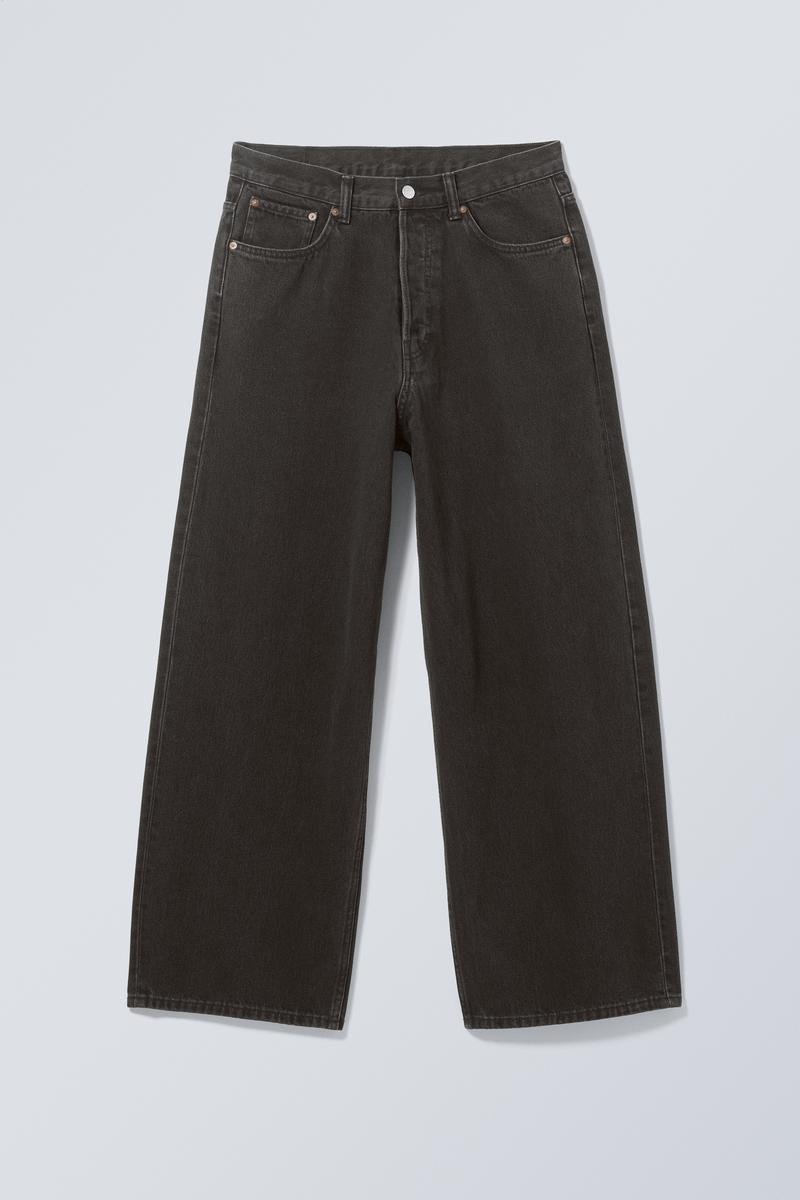astro loose baggy leg jeans Tuned Black Black Weekday DK