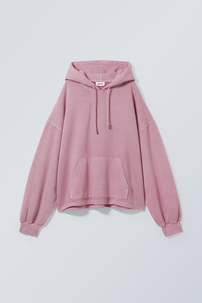 square oversized heavyweight hoodie - Light Pink | Weekday EU