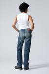 Mine Blue - Medium Blue - Arrow Low Rise Regular Straight Leg Jeans - 2