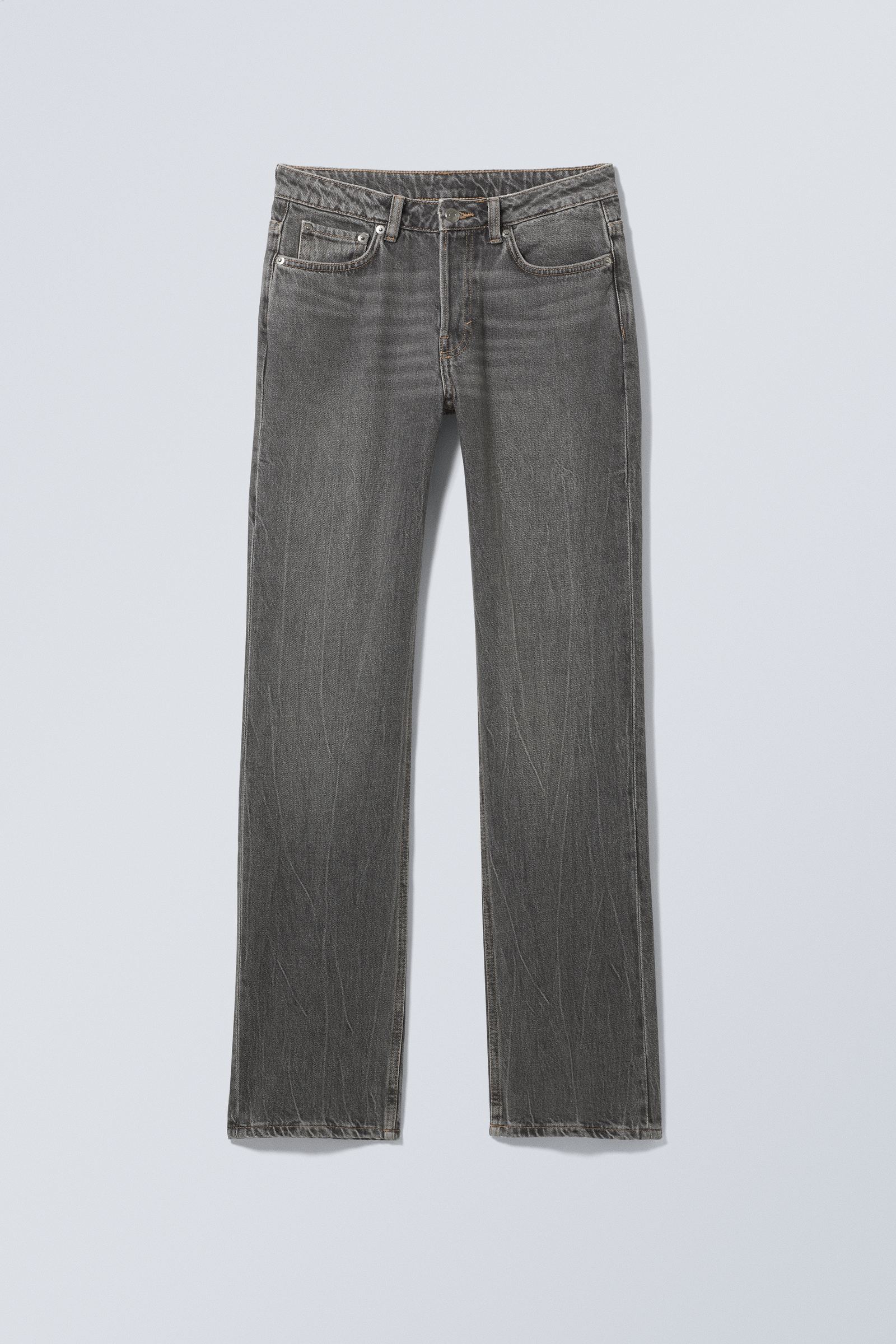#303033 - Pin Mid Straight Jeans - 1