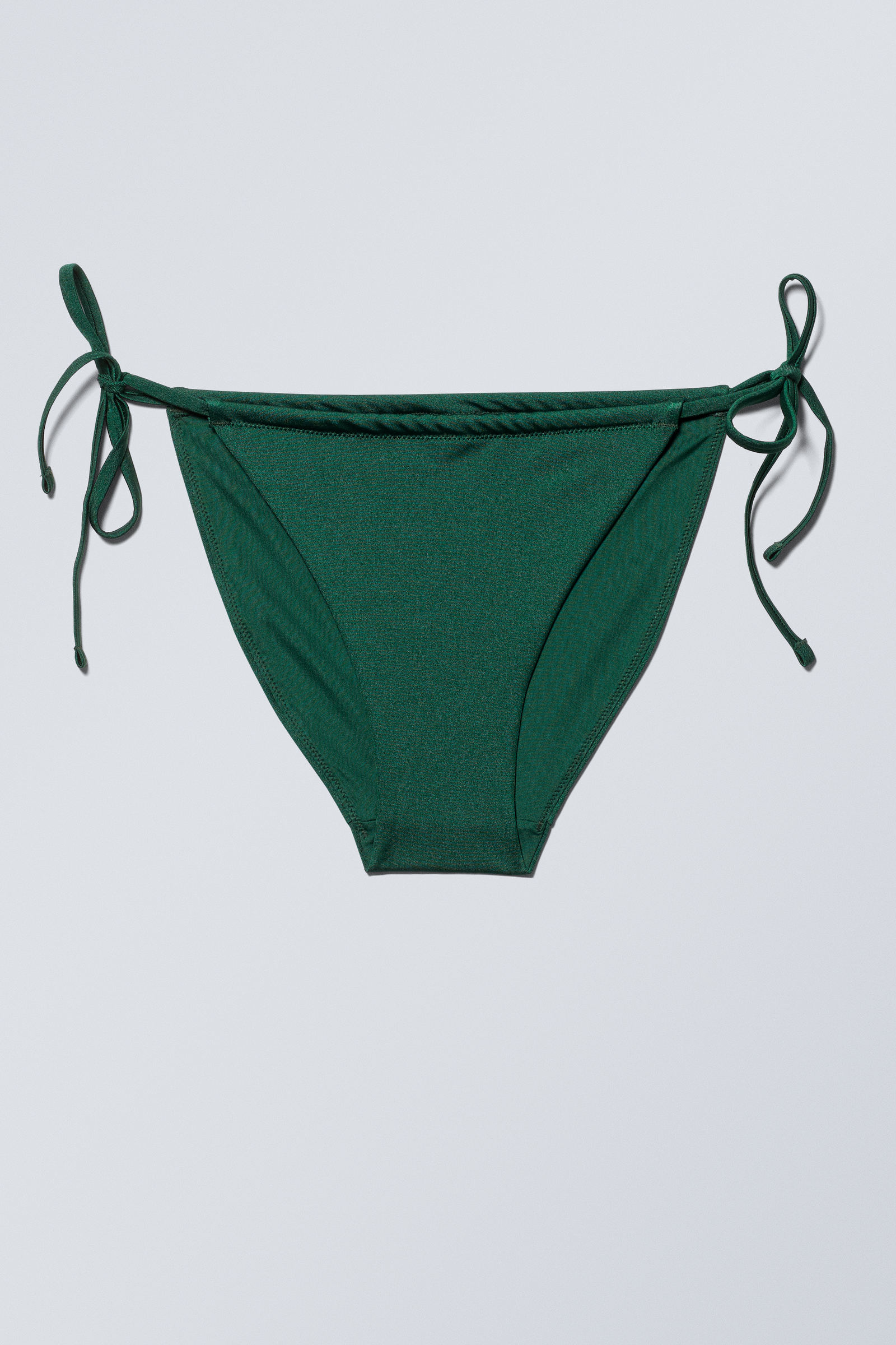 Dark Green Shimmer - Breeze String Bikini Bottoms - 0
