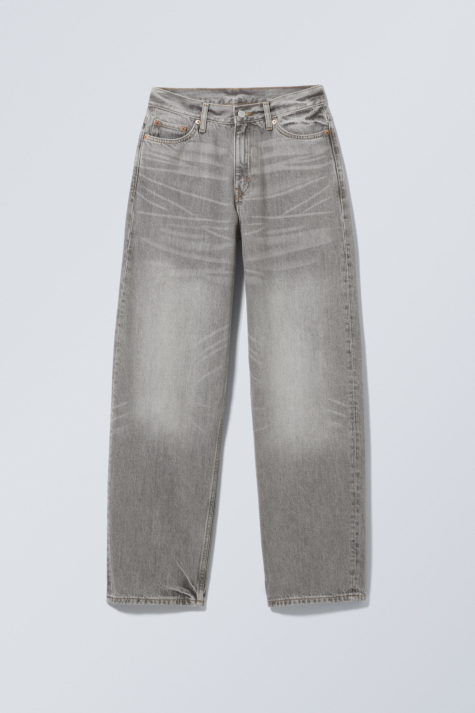 Eleven Grey - Rail Mid Loose Straight Jeans - 0