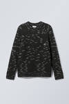 Black Melange - Norman Relaxed Raglan Sweater - 1