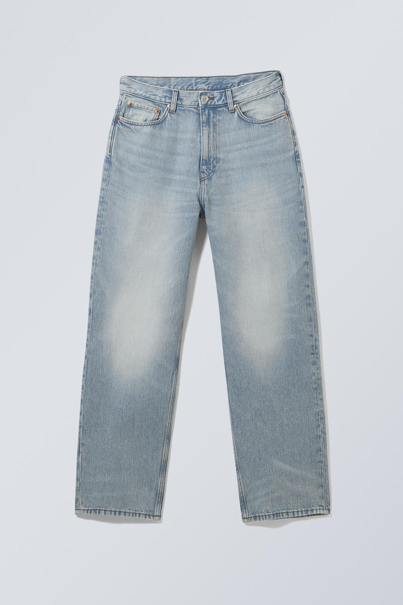 galaxy loose straight jeans - Aeon Blue | Weekday GB