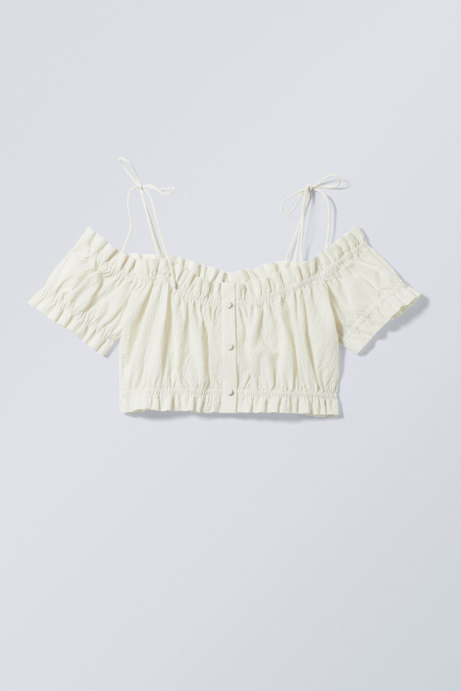 #FFFFFF - Li OffShoulder Top - 1