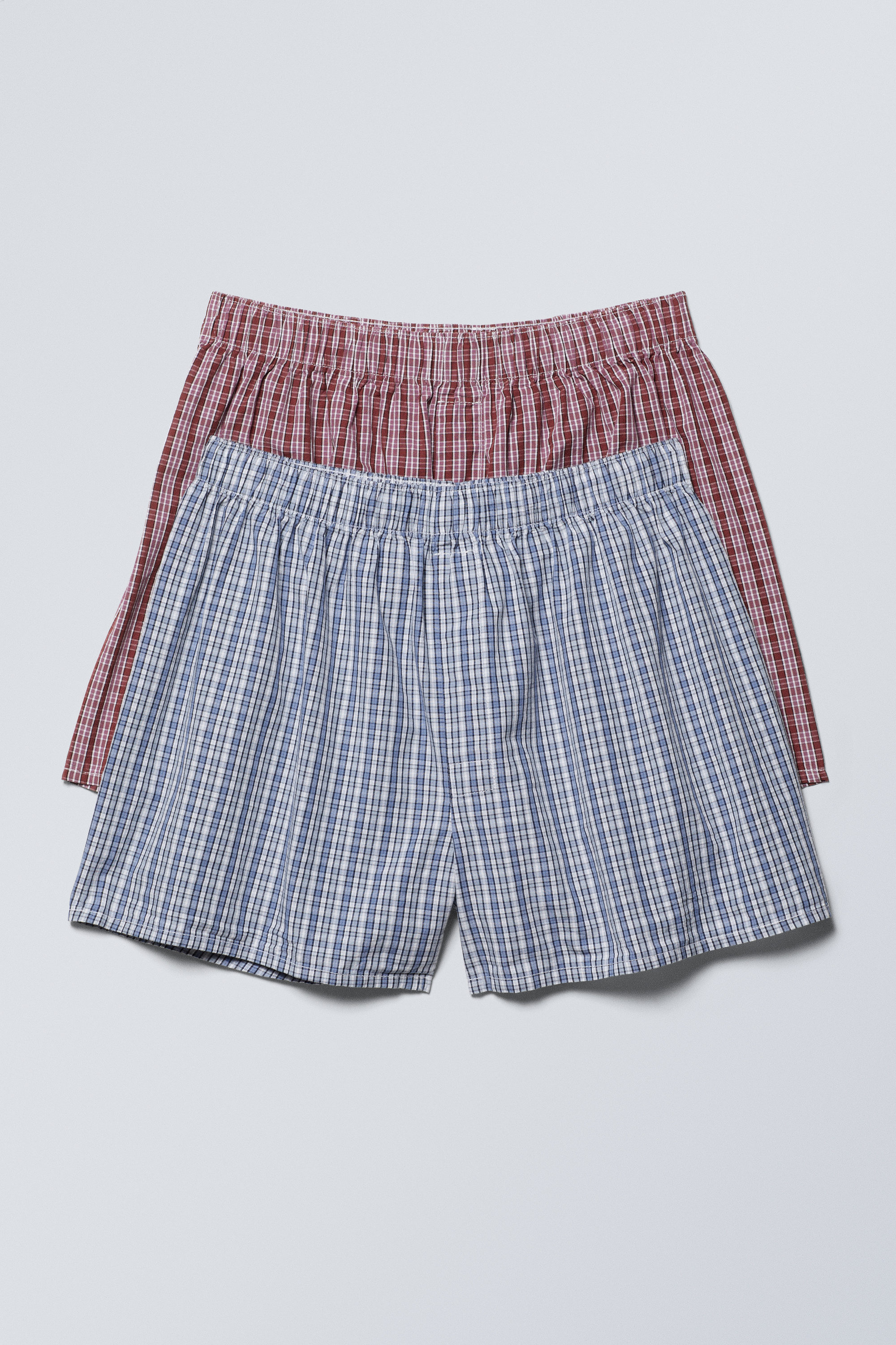 ☆Wai Kei☆ Check Boxer Shorts Blue YKBD02PT01-4 Check boxer shorts BLUE - waikei
