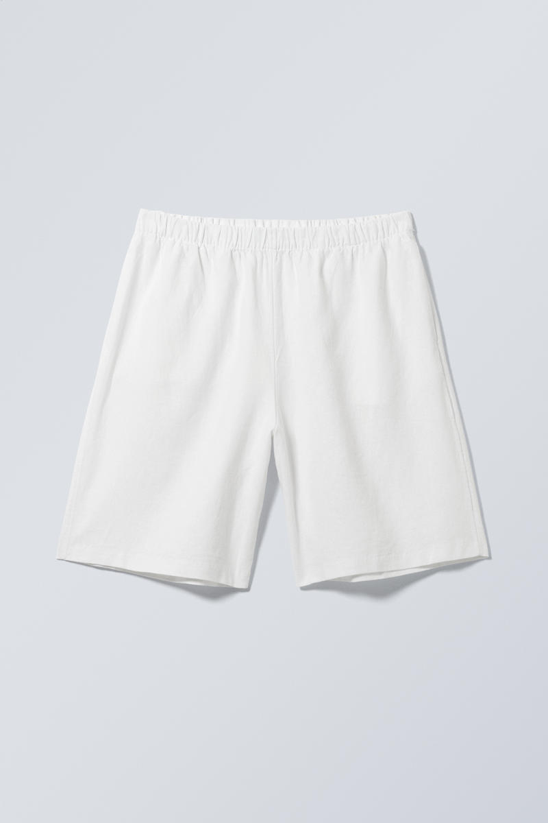 Avslappnade shorts i linneblandning – Weekday