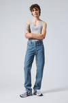 90s Blue - Medium Blue - Klean Regular Straight Leg Jeans - 0