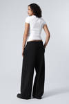 Black - Loose Long Heavyweight Sweatpants - 4