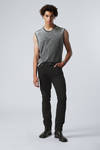 Almost Black - Svart - Sunday Slim Tapered Leg Jeans - 0