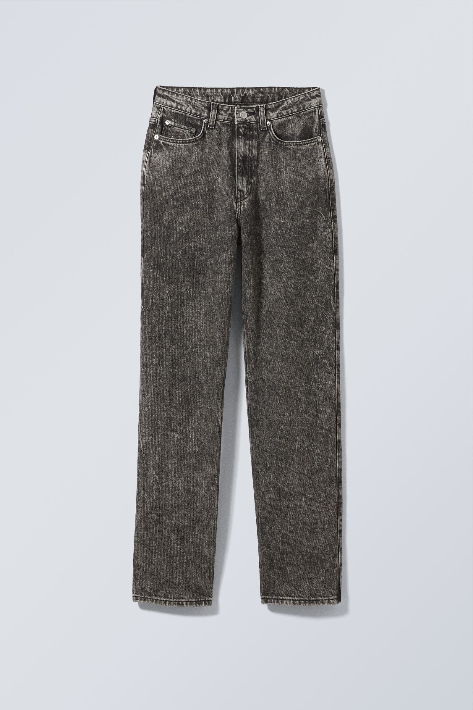 #000000 - Rowe Extra High Straight Jeans - 1