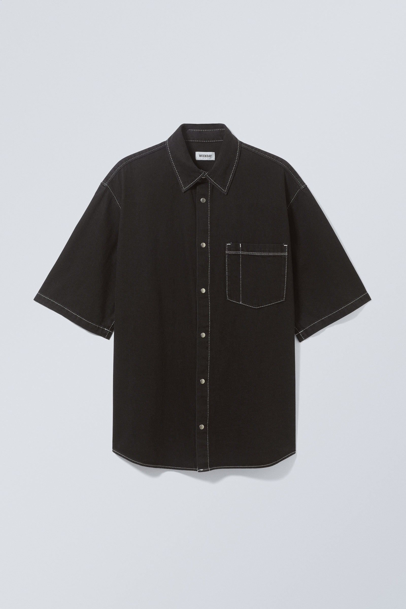 Ink Black - Griffith Denim Oversized Shirt - 1