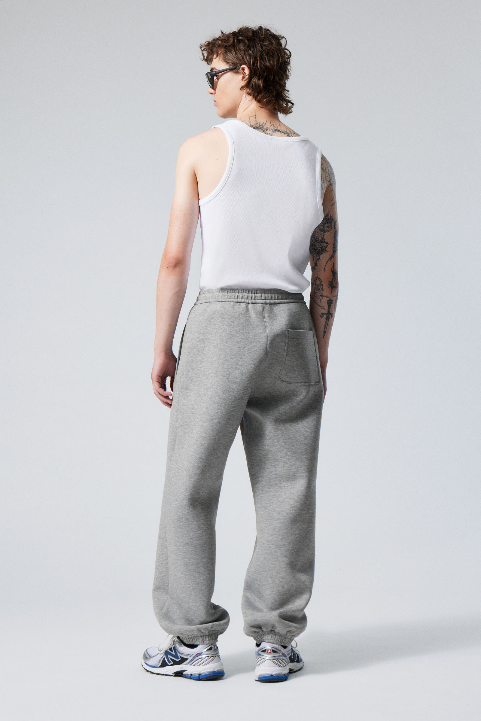 Grey Melange - Simon Scuba Sweatpants - 3