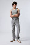 Misty Grey - Light Grey - Space Relaxed Straight Leg Jeans - 0