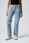 Summer Blue - Light Blue - Arrow Low Rise Regular Straight Leg Jeans - 1