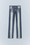 Blue Spray - Sleezie Low Waist Skinny Straight Jeans - 2