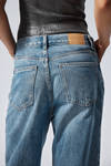 Seventeen Blue - Medium Blue - Rail Mid Rise Loose Wide Leg Jeans - 3