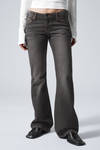 Ash Black - Black - Nova Low Rise Slim Bootcut Leg Jeans - 1