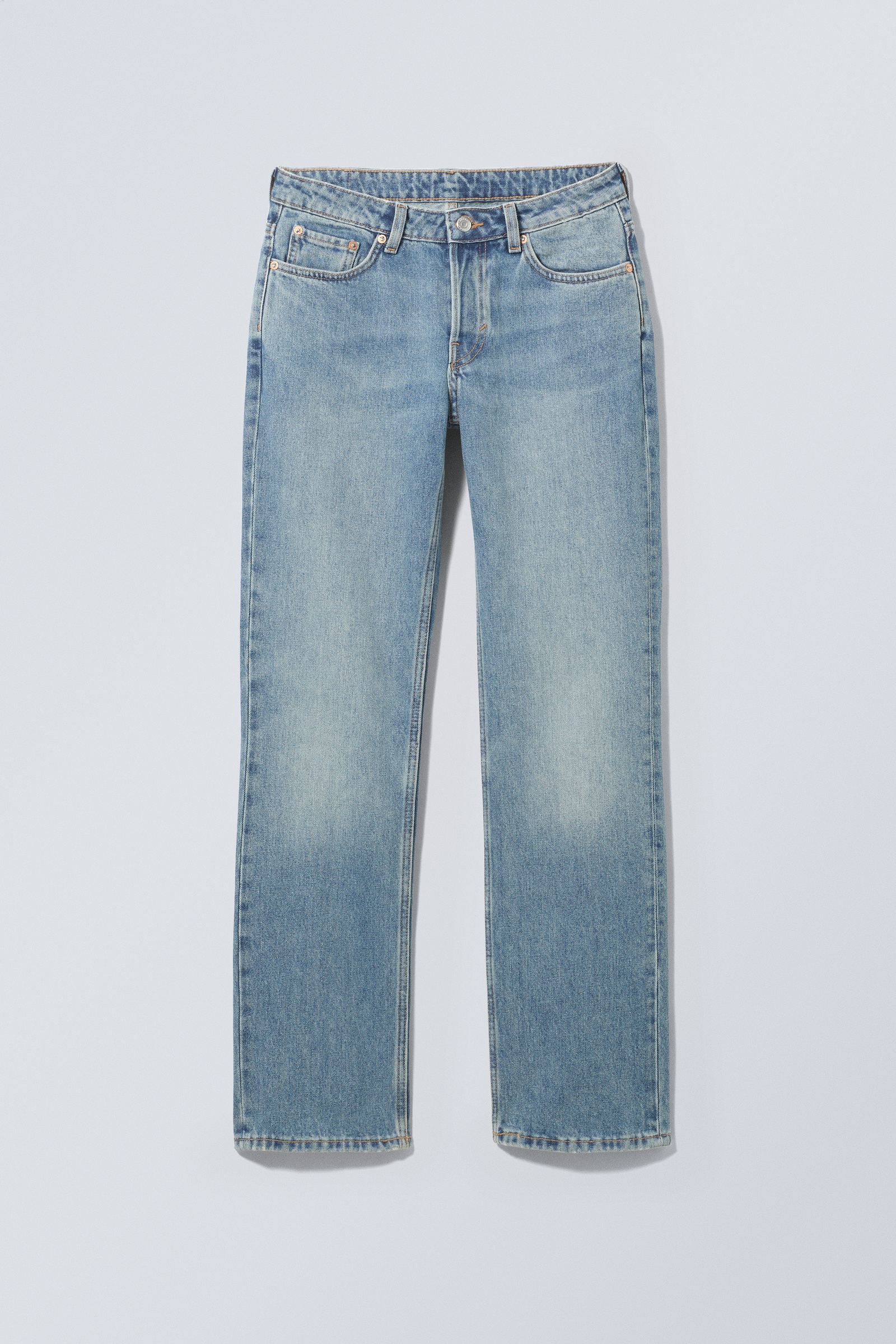 Favourite Blue - Pin Mid Straight Jeans - 0