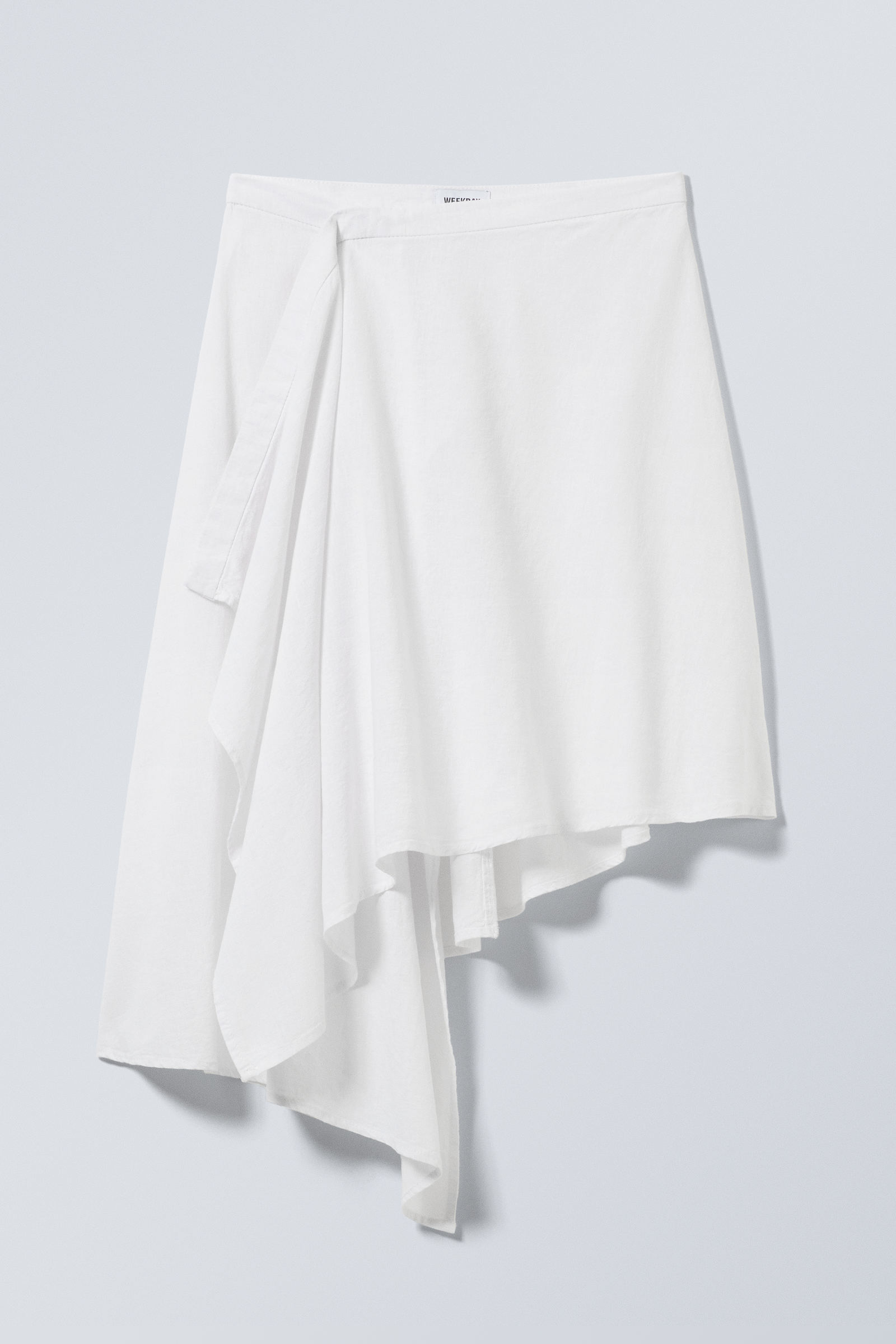 Asymmetrical skirt white hotsell