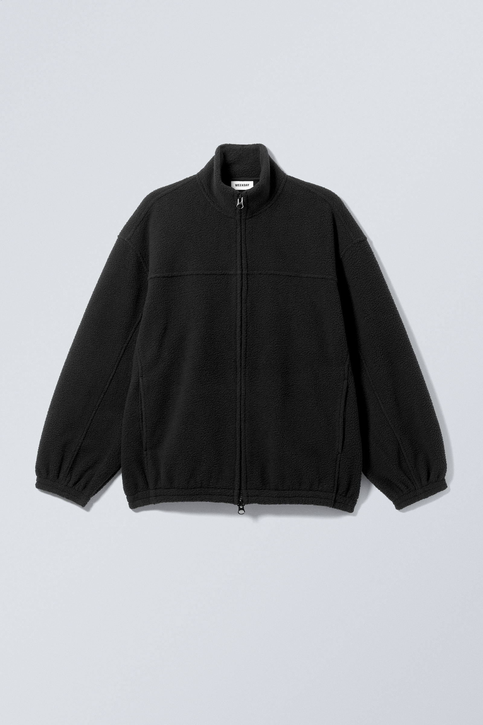 fleece zip jacket - Black | Weekday WW