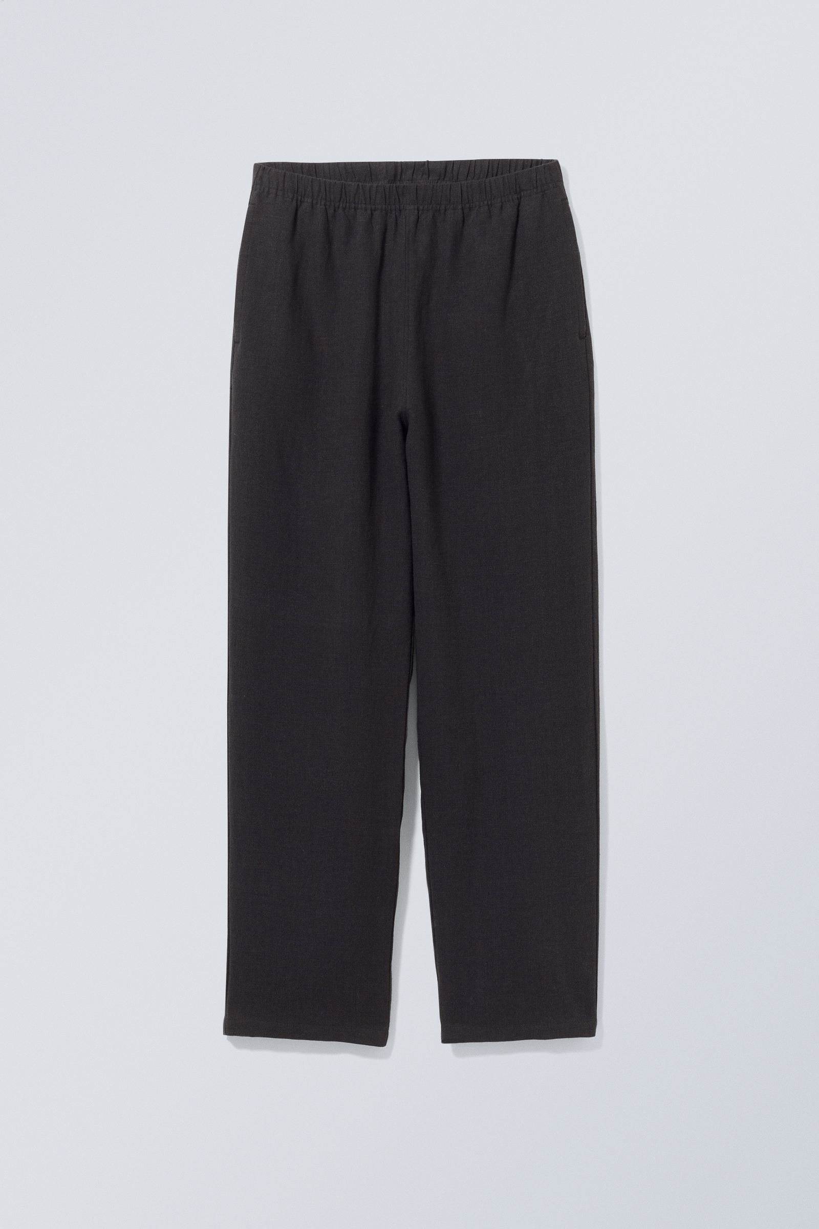#000000 - Seth Relaxed Linen Joggers - 1
