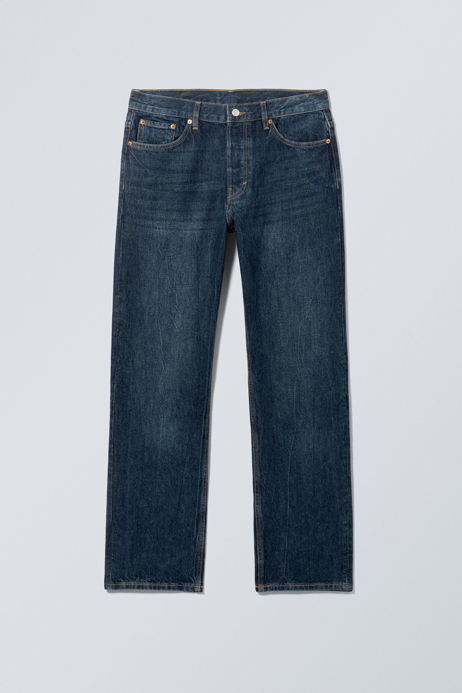 Compact Blue - Dark Blue - Space Relaxed Straight Leg Jeans - 2