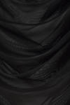Black - Transparent Drape Asymmetric Long Sleeve - 4