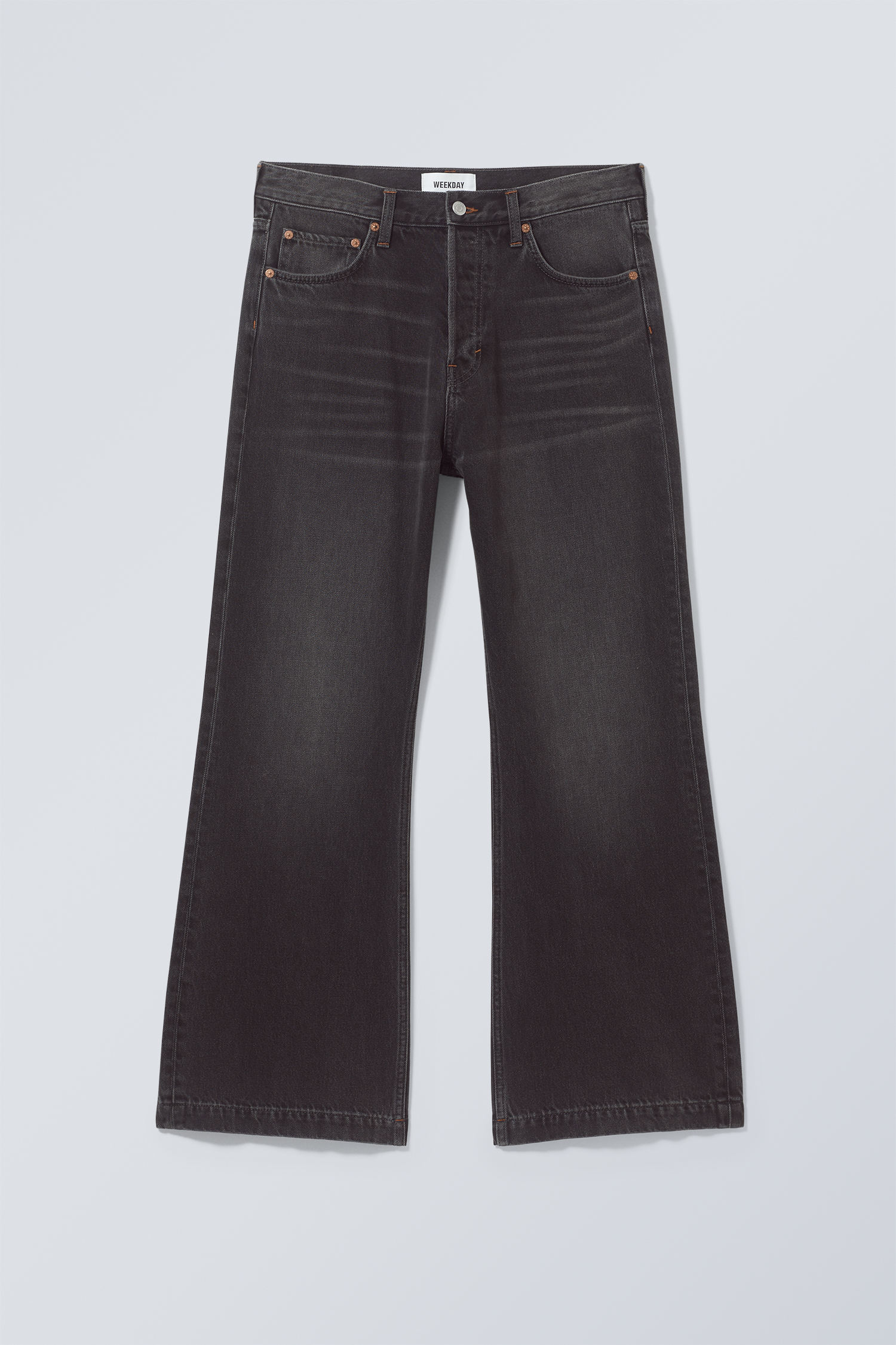 Anthracite Black - Time Loose Bootcut Jeans - 1