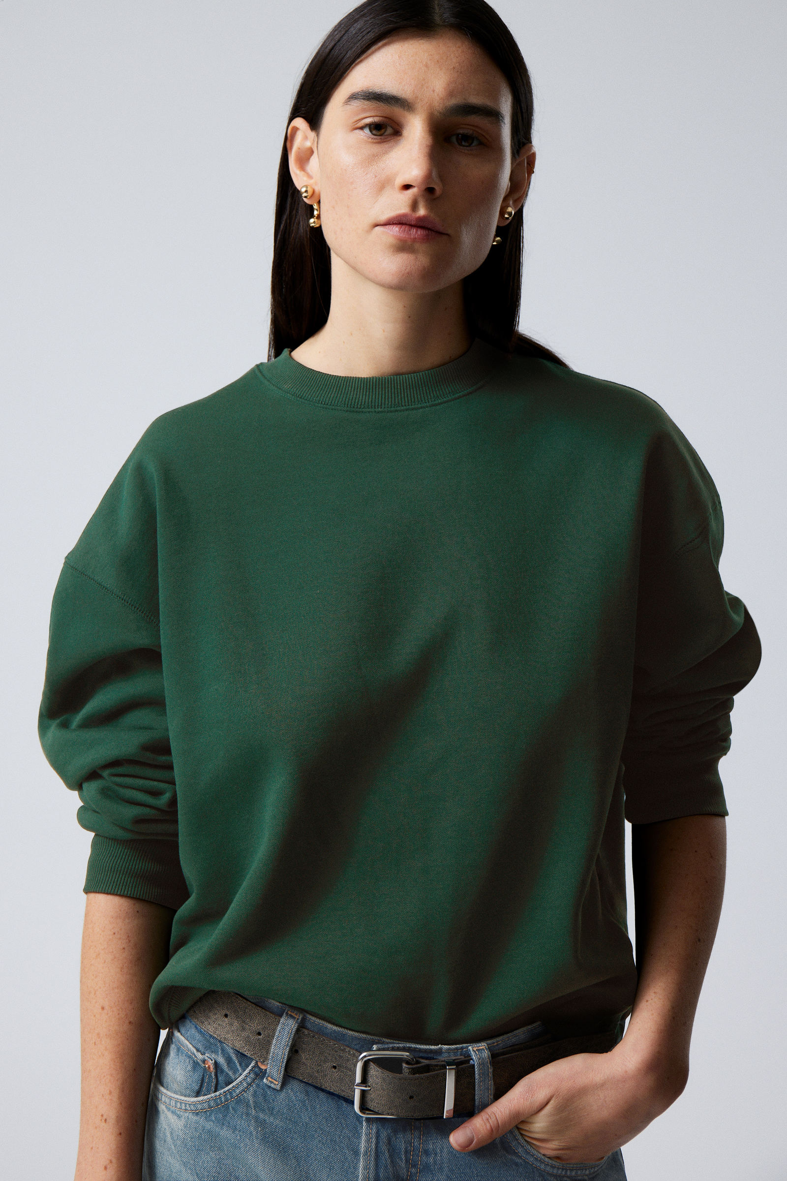 Dark Green - Essence Standard Sweatshirt - 2