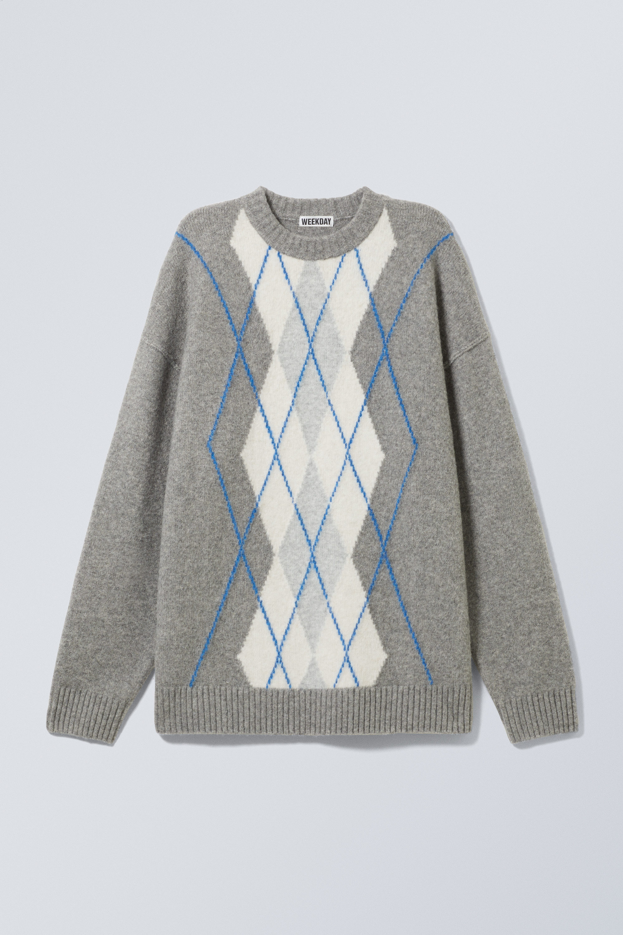 THE TOÉ Marien Argyle Knit gray Marien Argyle Knit – THE TOÉ