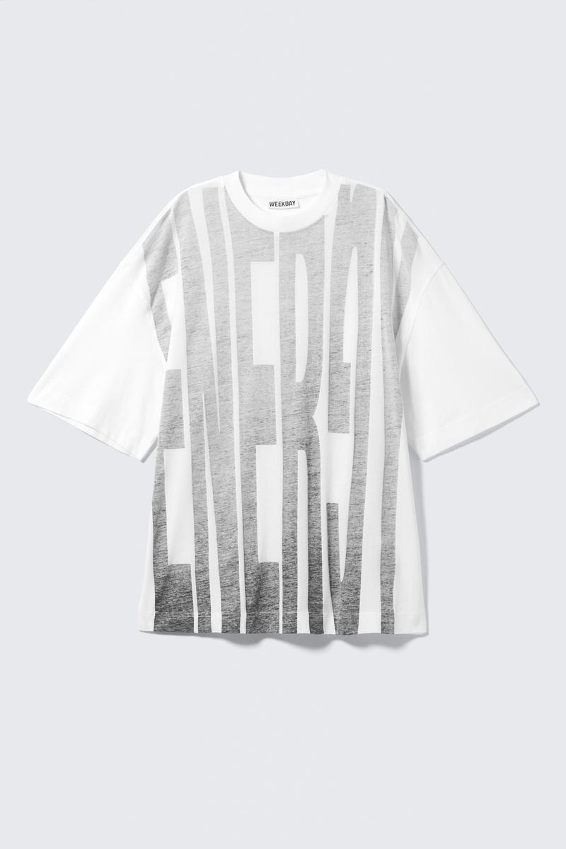 Weekday Wide Oversized Printed T-shirt