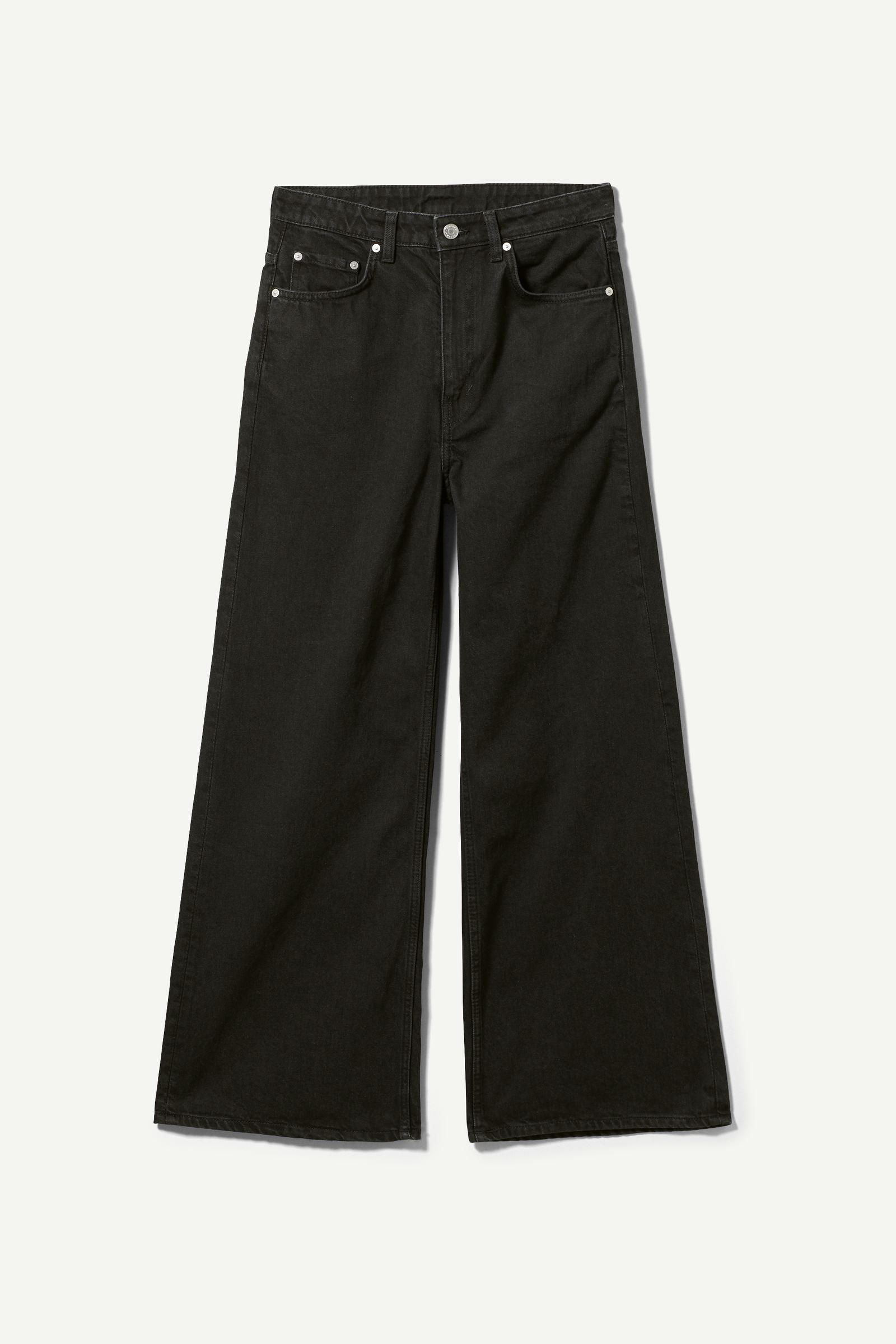 ace high wide jeans - Almost Black | Weekday EU