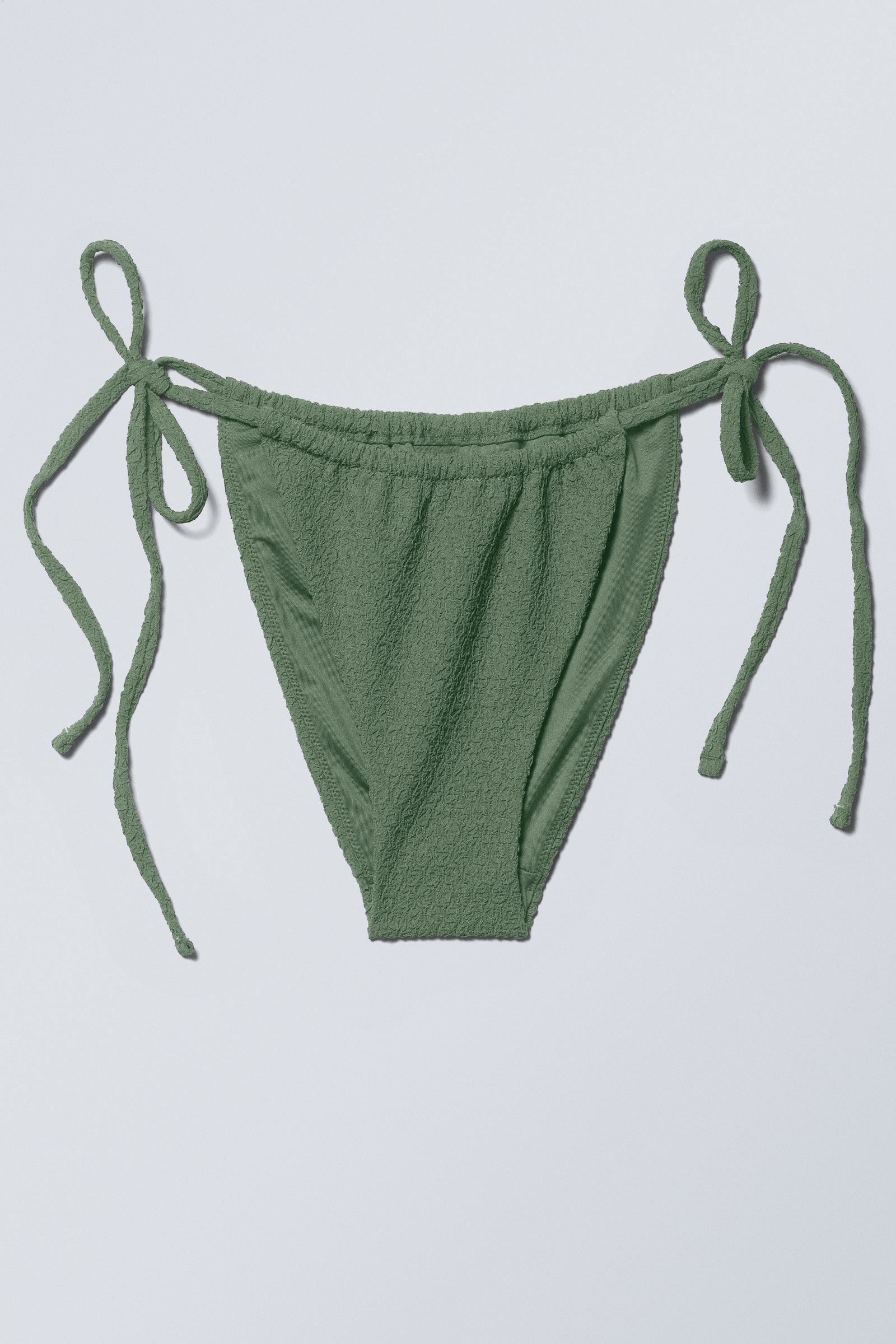 #5A695E - Structured Tie Bikini Bottom