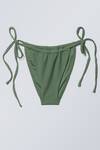 Sage Green - Structured Tie Bikini Bottom - 0