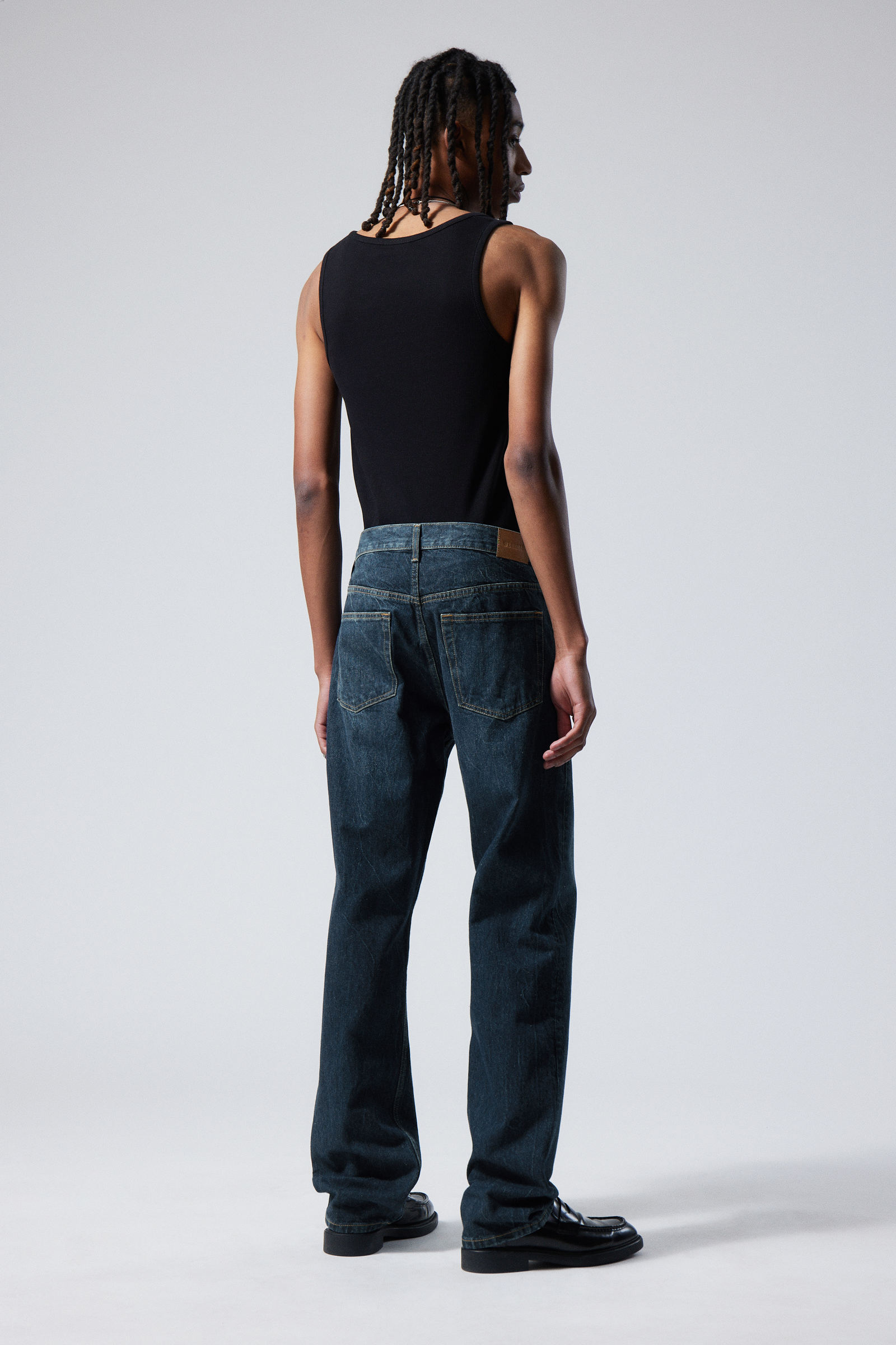 Compact Blue - Dark Blue - Space Relaxed Straight Leg Jeans - 4