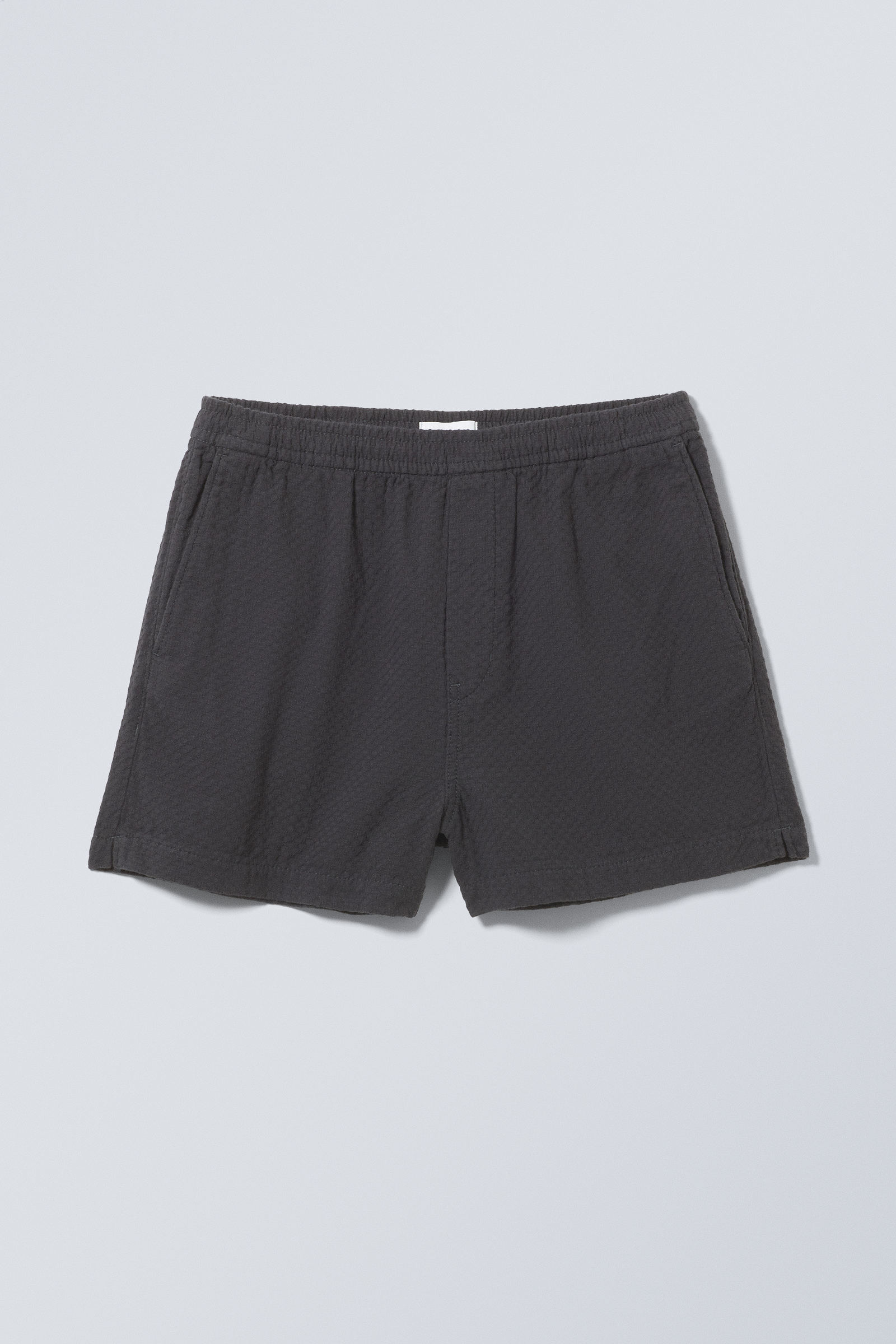 Dark Grey Jacquard - Alex Relaxed Shorts - 0