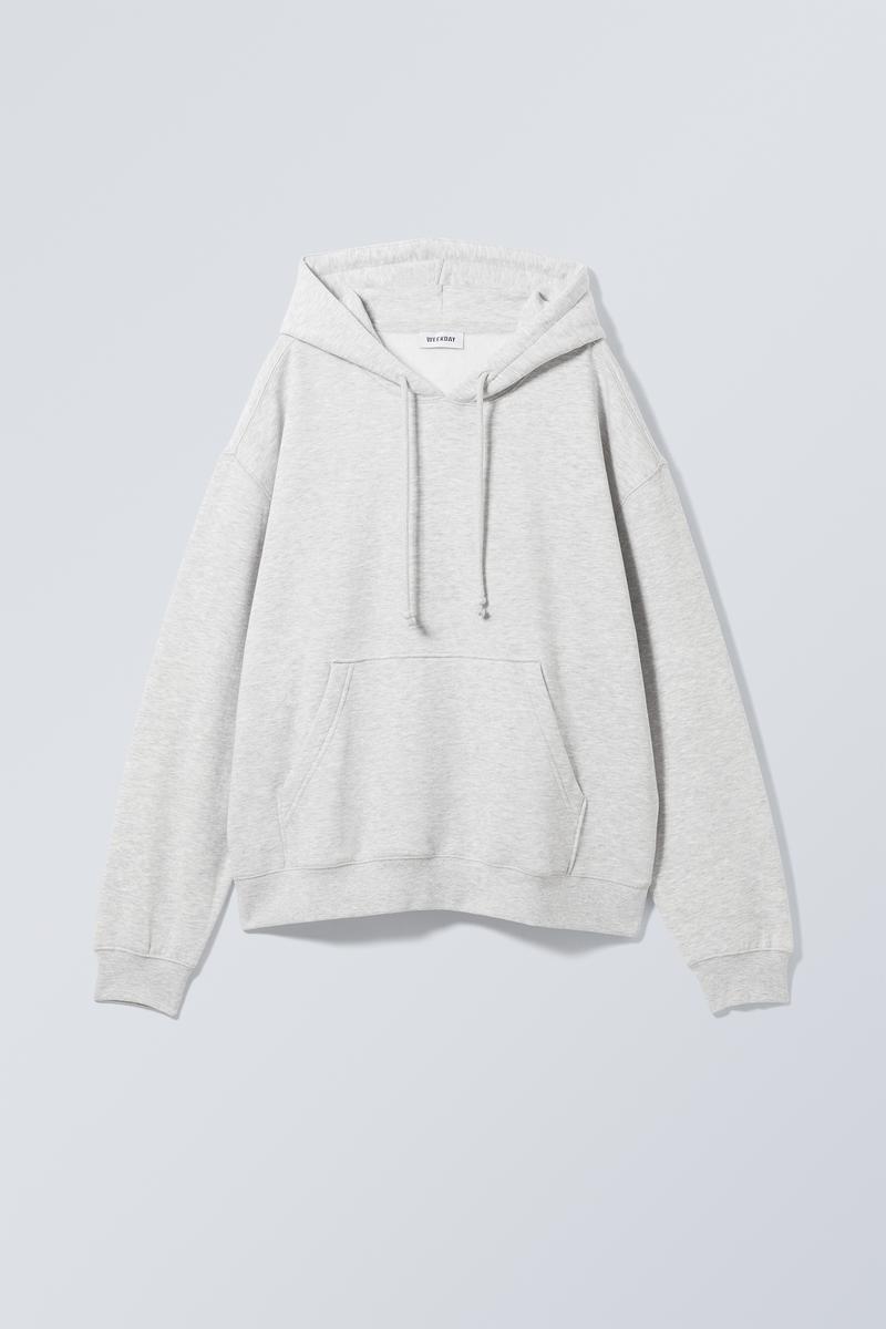 essence standard hoodie - Light Grey | Weekday EU